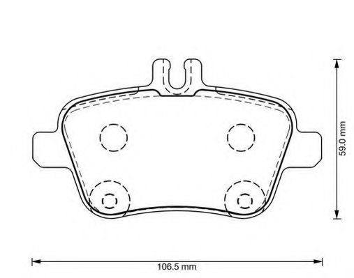 Borg & Beck Brake Pad Rear