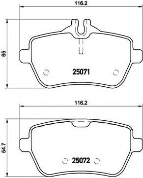 Brembo Brake Pad Rear